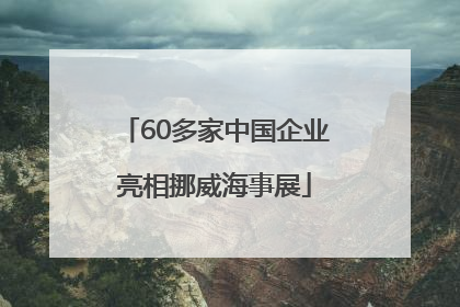 60多家中国企业亮相挪威海事展