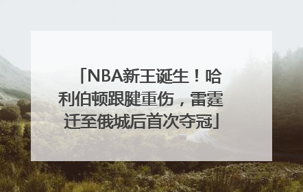 NBA新王诞生！哈利伯顿跟腱重伤，雷霆迁至俄城后首次夺冠